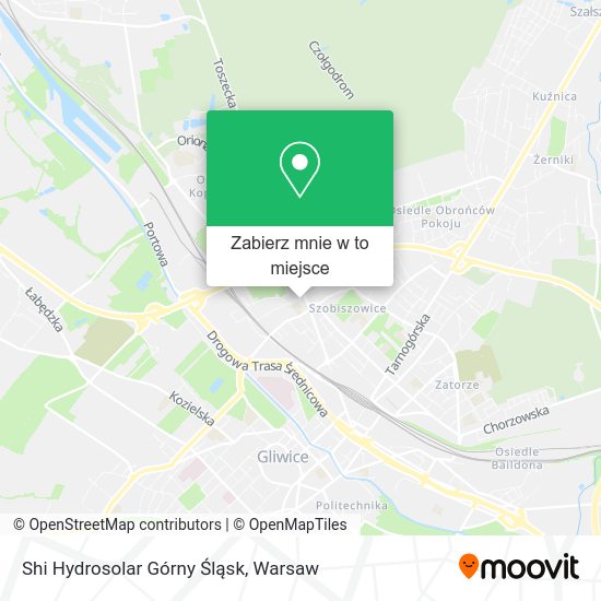 Mapa Shi Hydrosolar Górny Śląsk