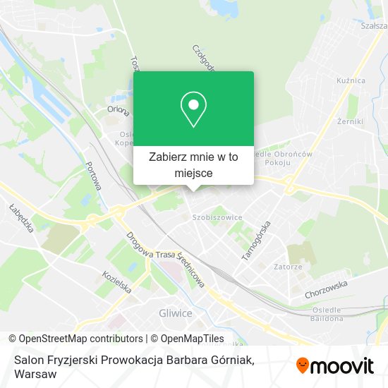 Mapa Salon Fryzjerski Prowokacja Barbara Górniak