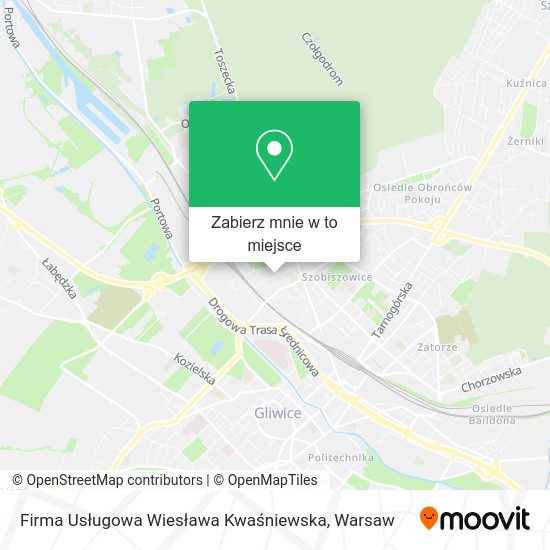 Mapa Firma Usługowa Wiesława Kwaśniewska