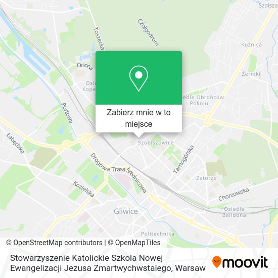 Mapa Stowarzyszenie Katolickie Szkola Nowej Ewangelizacji Jezusa Zmartwychwstalego