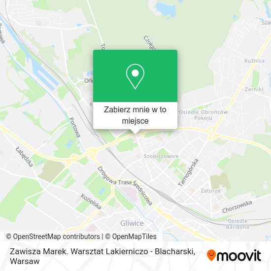 Mapa Zawisza Marek. Warsztat Lakierniczo - Blacharski