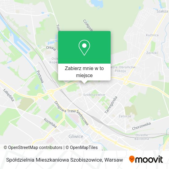 Mapa Spółdzielnia Mieszkaniowa Szobiszowice