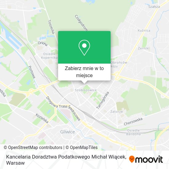 Mapa Kancelaria Doradztwa Podatkowego Michał Wiącek