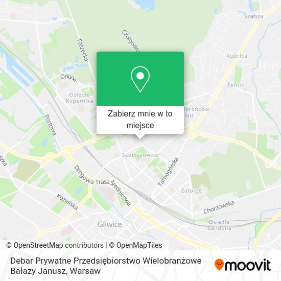 Mapa Debar Prywatne Przedsiębiorstwo Wielobranżowe Bałazy Janusz