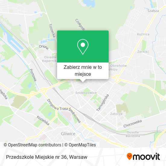 Mapa Przedszkole Miejskie nr 36