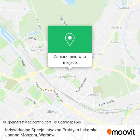 Mapa Indywidualna Specjalistyczna Praktyka Lekarska Joanna Moszant