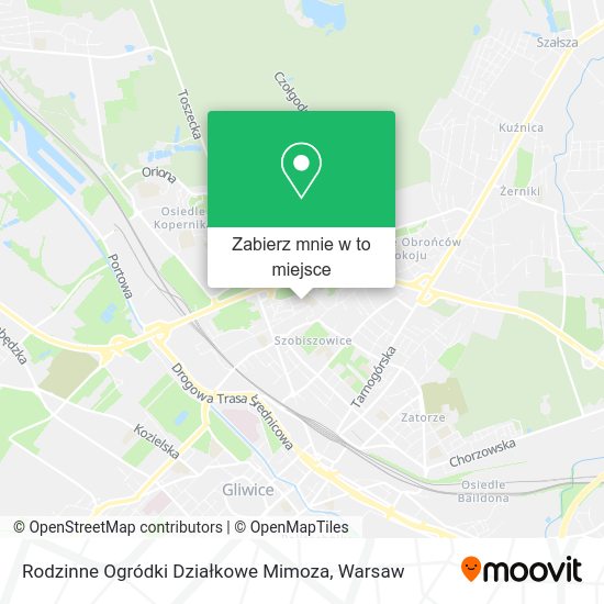 Mapa Rodzinne Ogródki Działkowe Mimoza