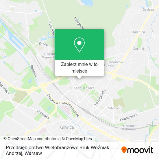 Mapa Przedsiębiorstwo Wielobranżowe Bruk Woźniak Andrzej