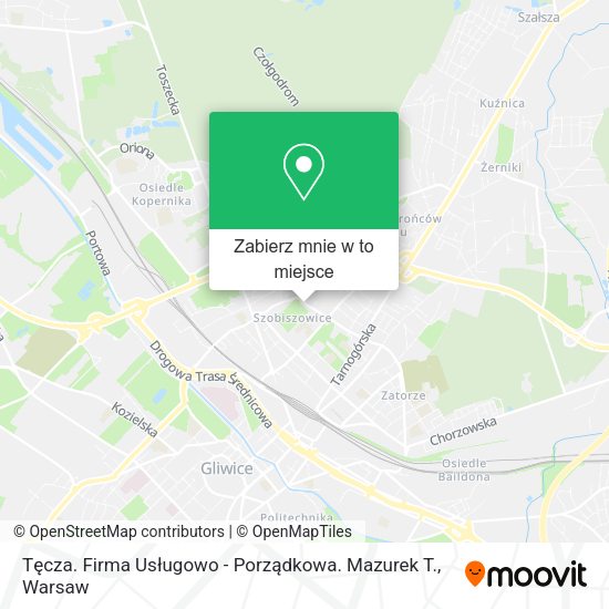 Mapa Tęcza. Firma Usługowo - Porządkowa. Mazurek T.