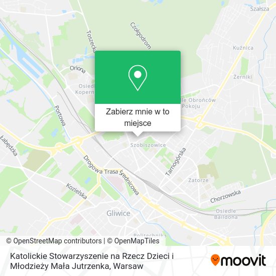 Mapa Katolickie Stowarzyszenie na Rzecz Dzieci i Młodzieży Mała Jutrzenka