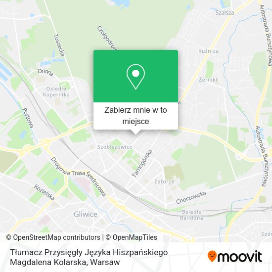 Mapa Tłumacz Przysięgły Języka Hiszpańskiego Magdalena Kolarska