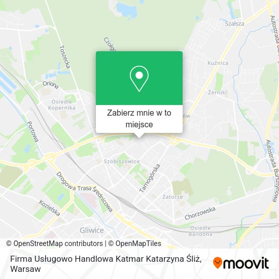 Mapa Firma Usługowo Handlowa Katmar Katarzyna Śliż