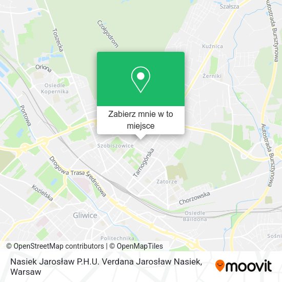 Mapa Nasiek Jarosław P.H.U. Verdana Jarosław Nasiek