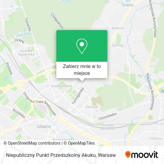 Mapa Niepubliczny Punkt Przedszkolny Akuku