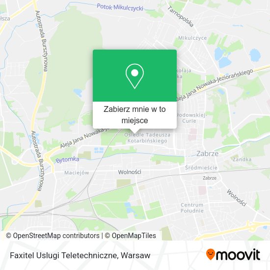 Mapa Faxitel Uslugi Teletechniczne