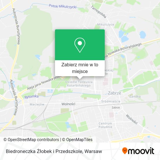 Mapa Biedroneczka Żłobek i Przedszkole