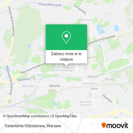 Mapa Galanteria Odzieżowa