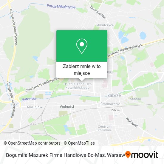 Mapa Bogumiła Mazurek Firma Handlowa Bo-Maz