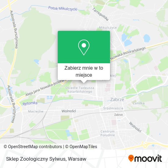 Mapa Sklep Zoologiczny Sylwus