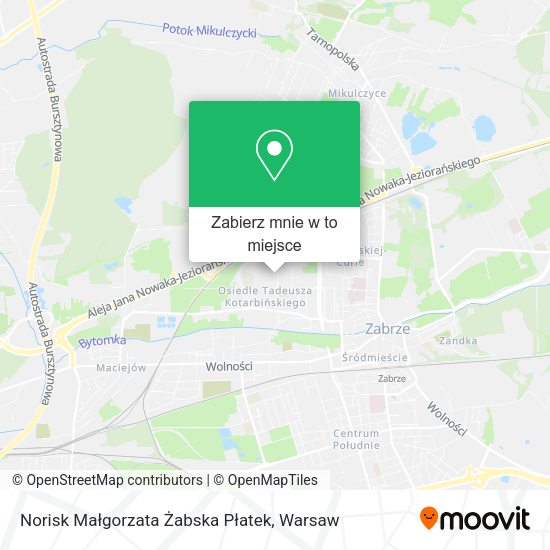 Mapa Norisk Małgorzata Żabska Płatek