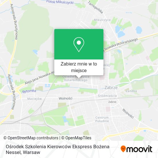 Mapa Ośrodek Szkolenia Kierowców Ekspress Bożena Nessel