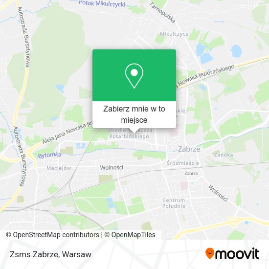 Mapa Zsms Zabrze