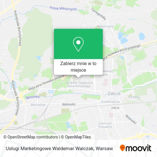 Mapa Usługi Marketingowe Waldemar Walczak