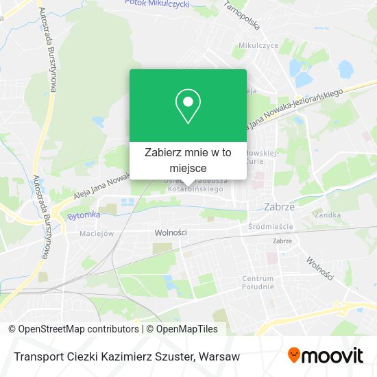 Mapa Transport Ciezki Kazimierz Szuster