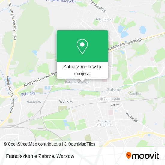 Mapa Franciszkanie Zabrze