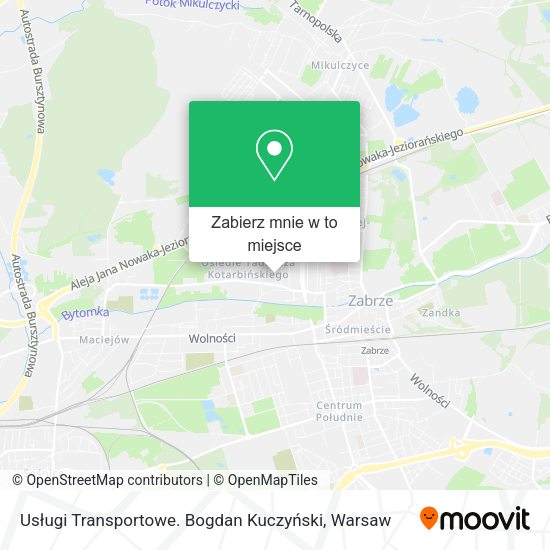 Mapa Usługi Transportowe. Bogdan Kuczyński