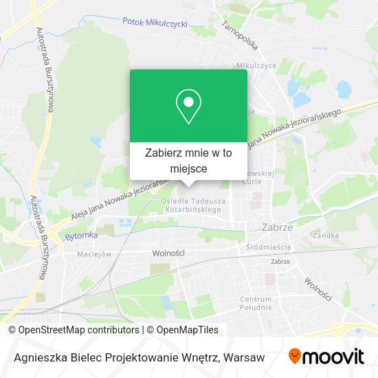 Mapa Agnieszka Bielec Projektowanie Wnętrz