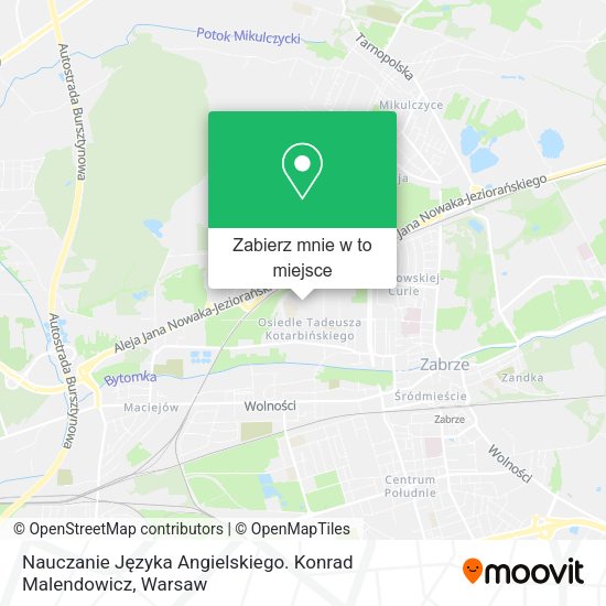 Mapa Nauczanie Języka Angielskiego. Konrad Malendowicz