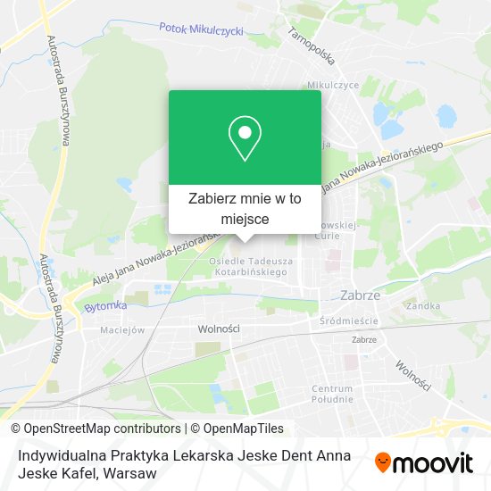Mapa Indywidualna Praktyka Lekarska Jeske Dent Anna Jeske Kafel