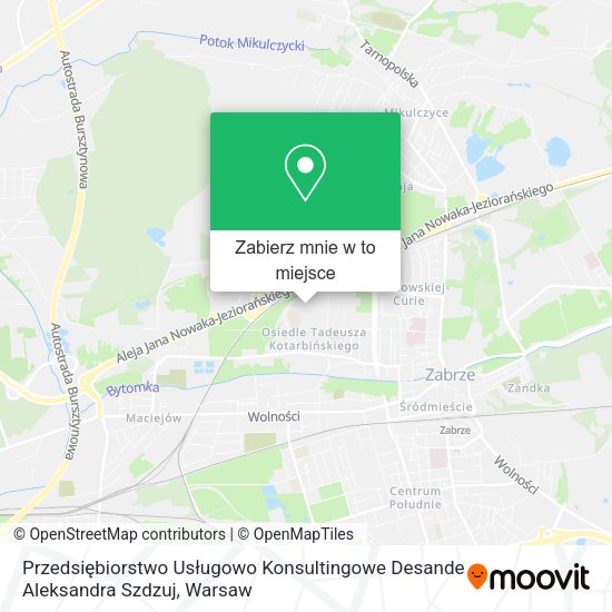 Mapa Przedsiębiorstwo Usługowo Konsultingowe Desande Aleksandra Szdzuj