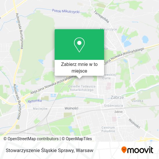 Mapa Stowarzyszenie Śląskie Sprawy