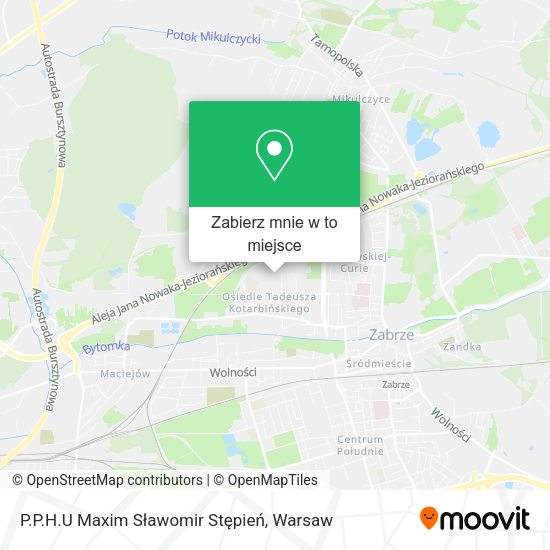 Mapa P.P.H.U Maxim Sławomir Stępień