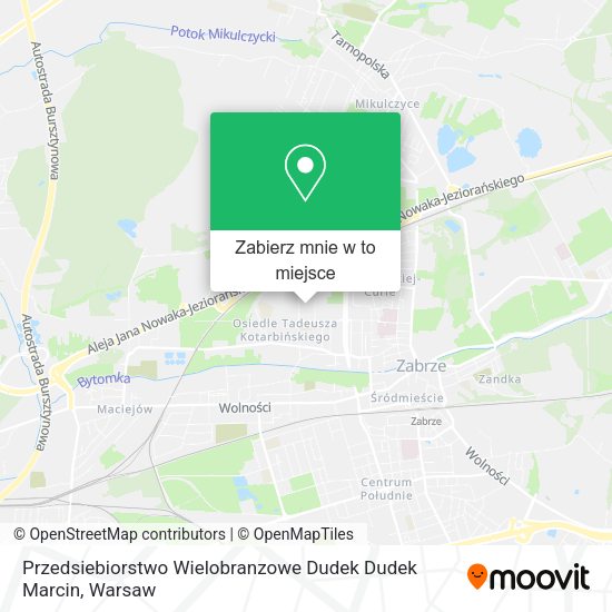 Mapa Przedsiebiorstwo Wielobranzowe Dudek Dudek Marcin