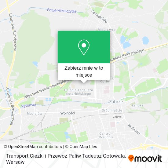 Mapa Transport Ciezki i Przewoz Paliw Tadeusz Gotowala