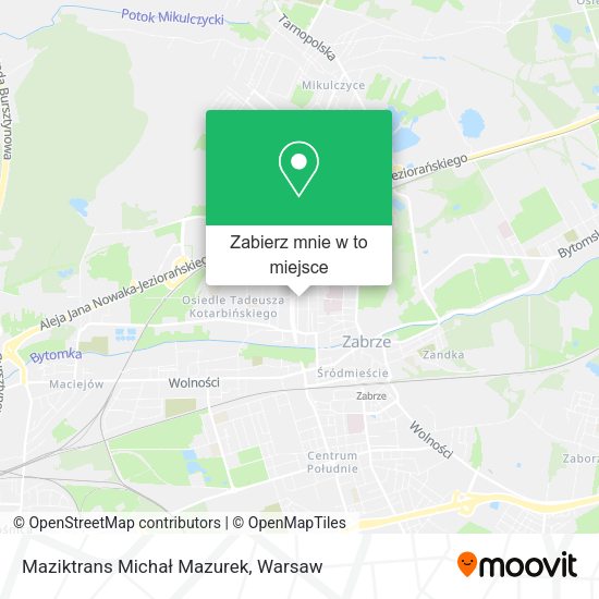 Mapa Maziktrans Michał Mazurek