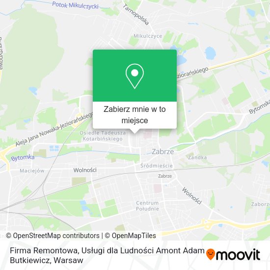 Mapa Firma Remontowa, Usługi dla Ludności Amont Adam Butkiewicz