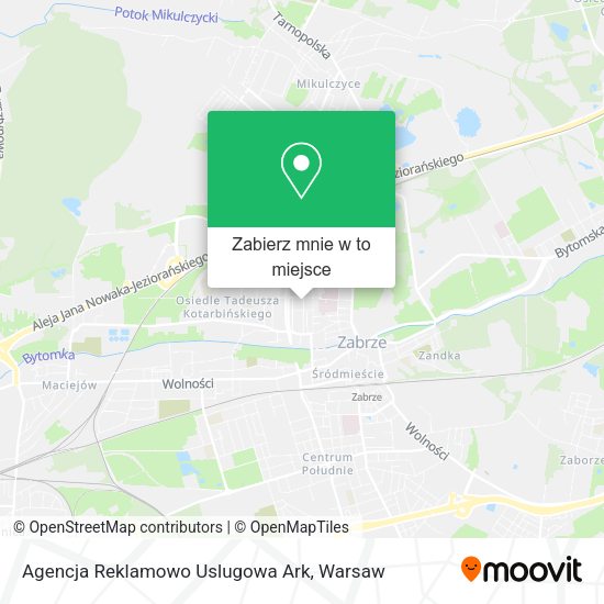 Mapa Agencja Reklamowo Uslugowa Ark