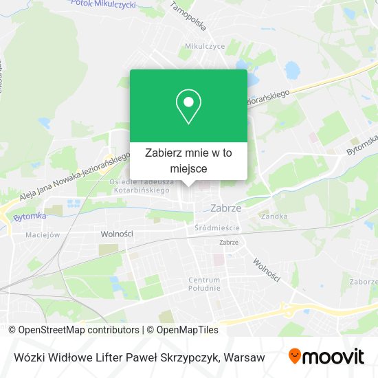 Mapa Wózki Widłowe Lifter Paweł Skrzypczyk