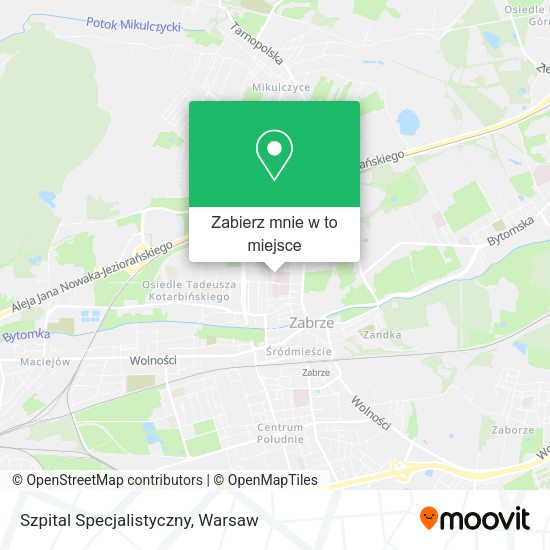 Mapa Szpital Specjalistyczny