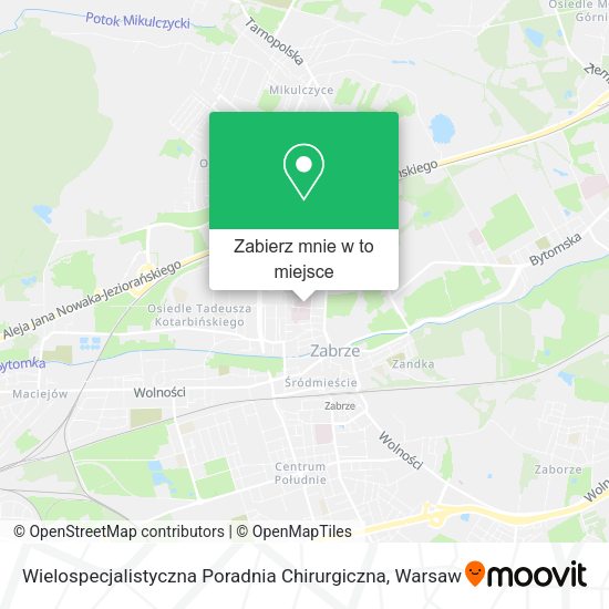 Mapa Wielospecjalistyczna Poradnia Chirurgiczna