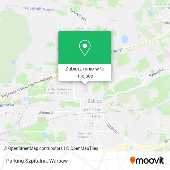 Mapa Parking Szpitalna