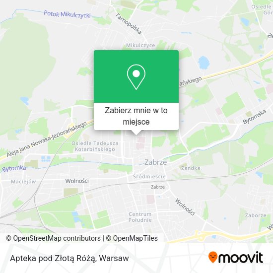 Mapa Apteka pod Złotą Różą