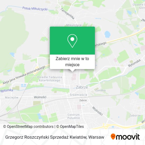 Mapa Grzegorz Roszczyński Sprzedaż Kwiatów