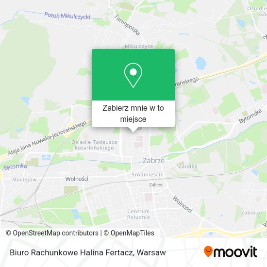 Mapa Biuro Rachunkowe Halina Fertacz