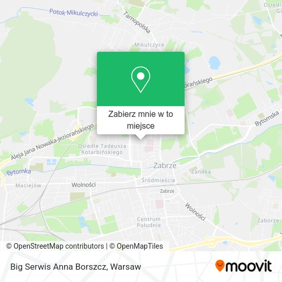 Mapa Big Serwis Anna Borszcz