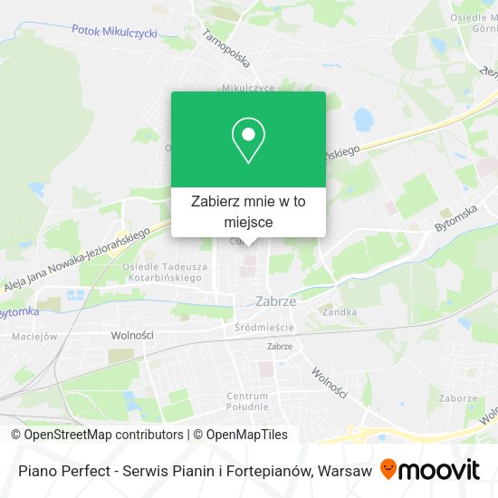 Mapa Piano Perfect - Serwis Pianin i Fortepianów